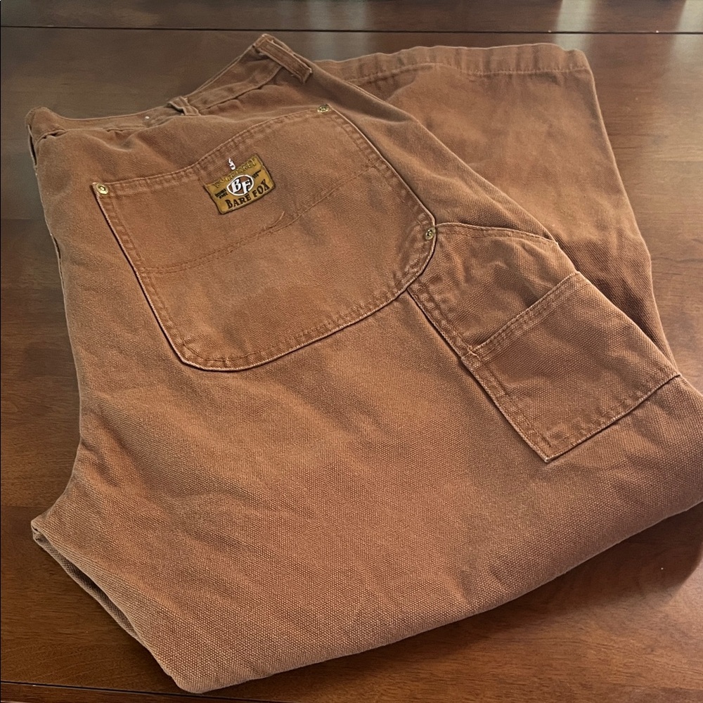 Bare Fox Brown Work Pants 100% Cotton 40